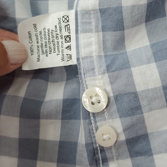 J. Crew Men's Grey Buffalo Check Shirt, Size XL - Picture 9 of 9